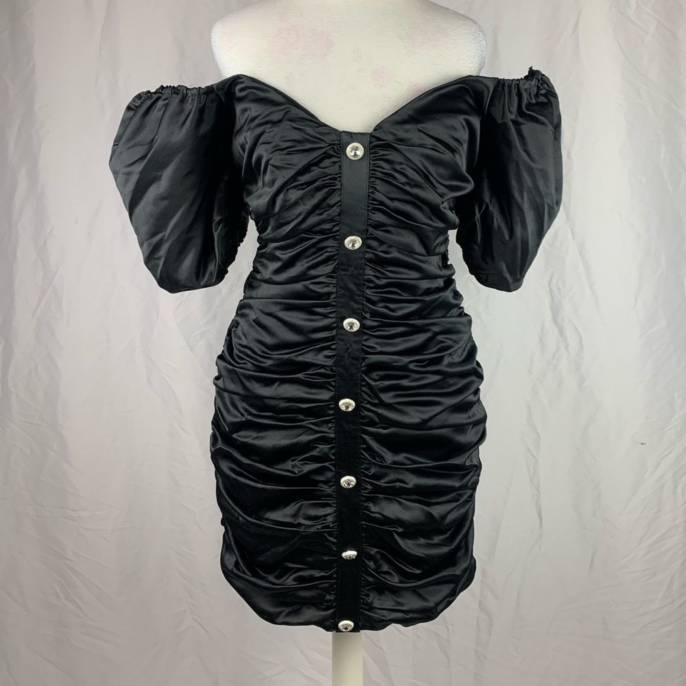 NWT Forever21 Ruched Satin Dress